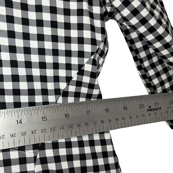 New York & Company Blazer Jacket Women Sz 12 7th Avenue Suiting Gingham Check - Picture 12 of 14